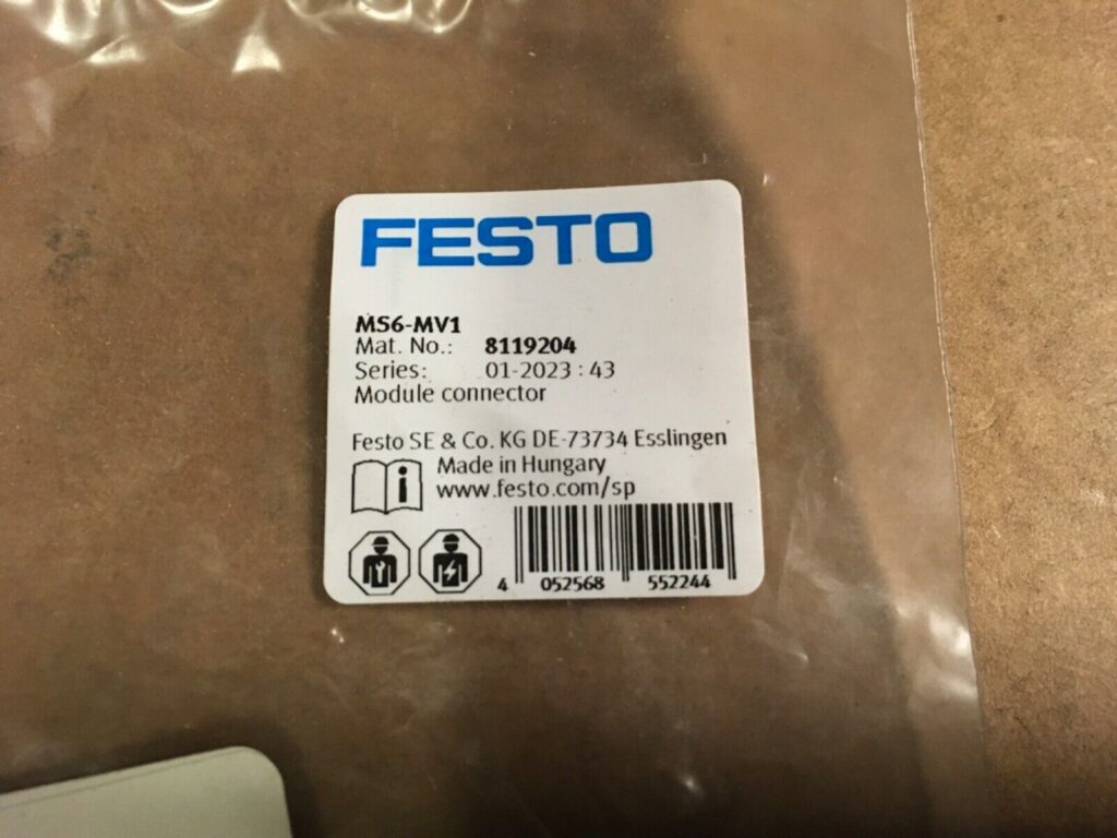 FESTO module connector, MS6-MV1, 8119204, KP-292 - Image 2