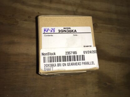 Oriental motor, 2GN36KA ORI GN gear head parallel shaft, NIB