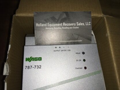 WAGO power supply, 787-732; switched-mode, input 110-240vac, output 24vdc/240W - Image 4