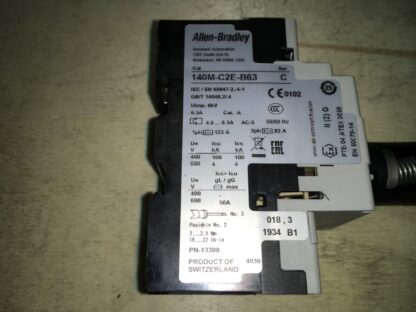 Allen-Bradley motor starter, 140M-C2E-B63,  JR-95