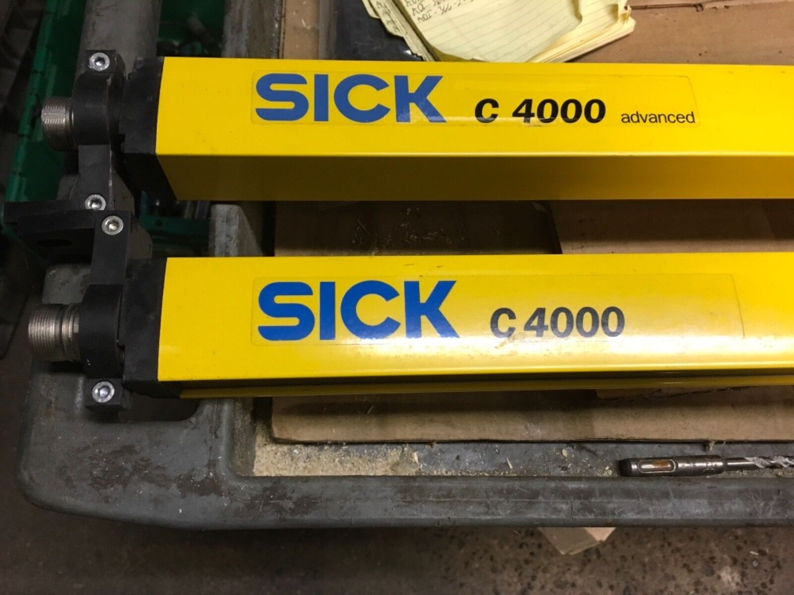 2-SICK safety light curtains, C40E-0903DB200, C40S-0903DC200, C4000, warranty