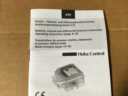 Huba control vacuum and differential pressure transmitter, 699.914013010 - Image 6