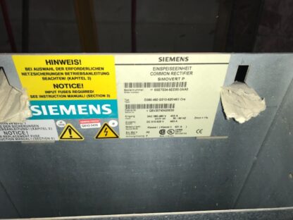 Siemens Rectifier, #6SE7034-6EE85-0AA0, #D380-460 G510-620/463,  With Warranty - Image 2