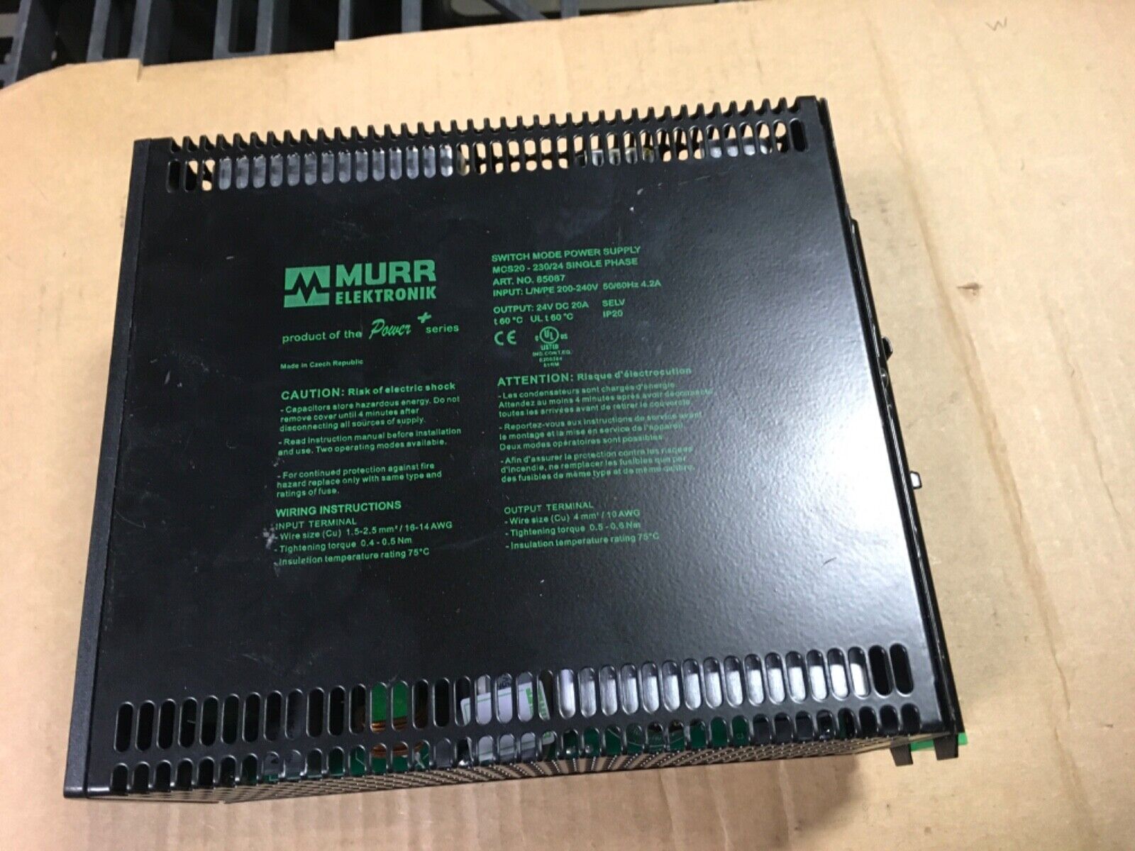 MURR Elektronik, Power Supply MCS20-230/24, great condition, LG-57 - Image 2
