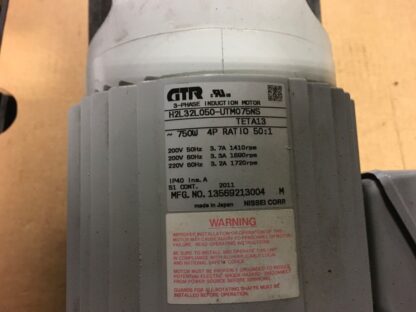 GTR 3 phase induction motor, H2L32L050-UTM075NS, great condition, LG-78 - Image 2