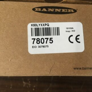 Banner Engineering sensor, K50LYXXPQ, 18-30vdc, NIB