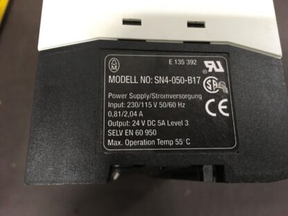 Moeller DC Power Supply, SN4-050-B17, 24V, in-230/115v, out-24vdc 5A, warranty - Image 3