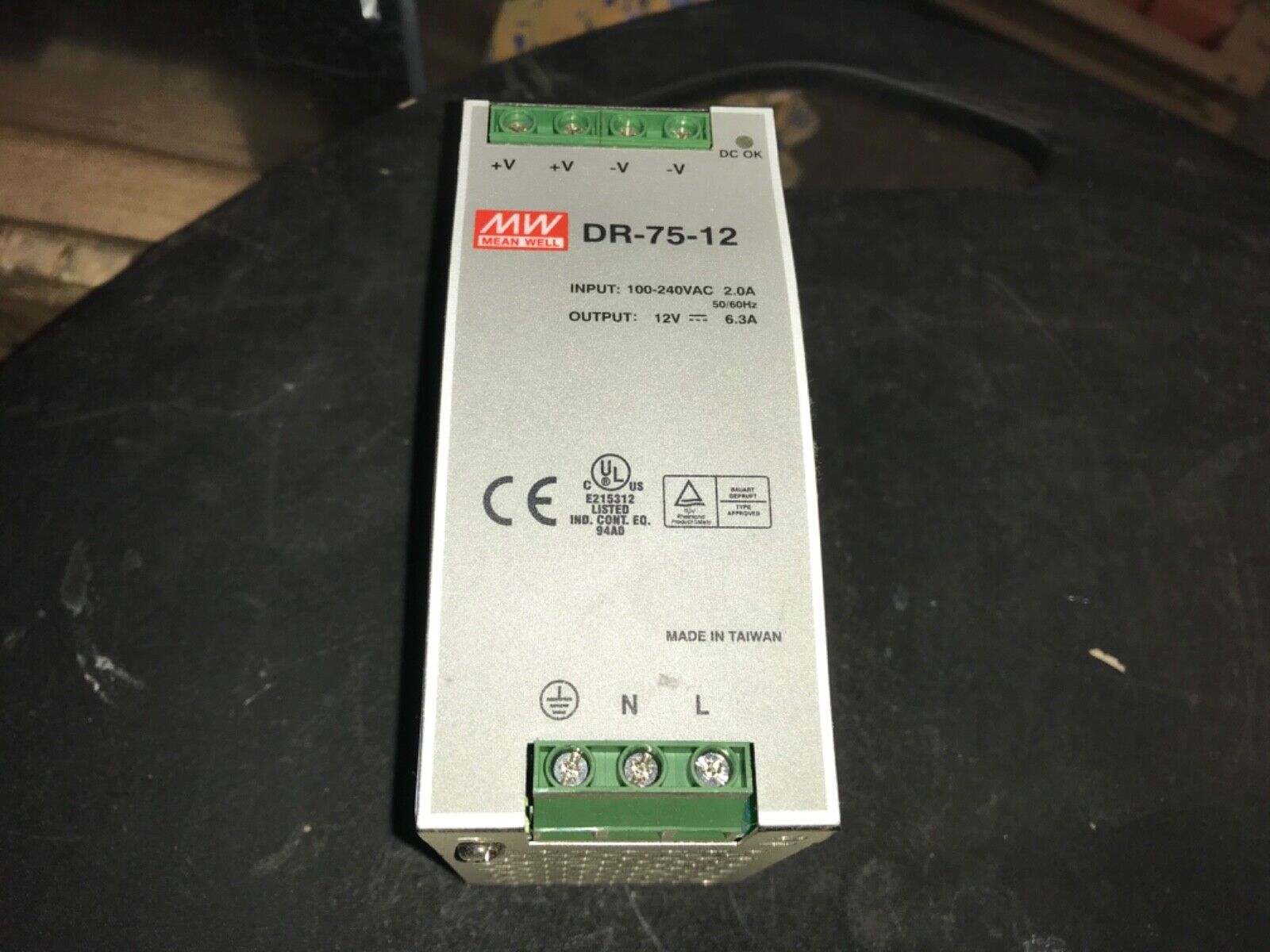 Mean Well, power supply, #DR-75-12, Free Shipping To Lower 48, With Warranty