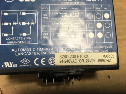 atc series 328 time delay relay, 328E200F10XX, 25-240vac, or 24vdc - Image 5