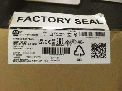 Allen Bradley PanelView Plus 7, 2711P-T4W22D8S,  NOS, KP-74