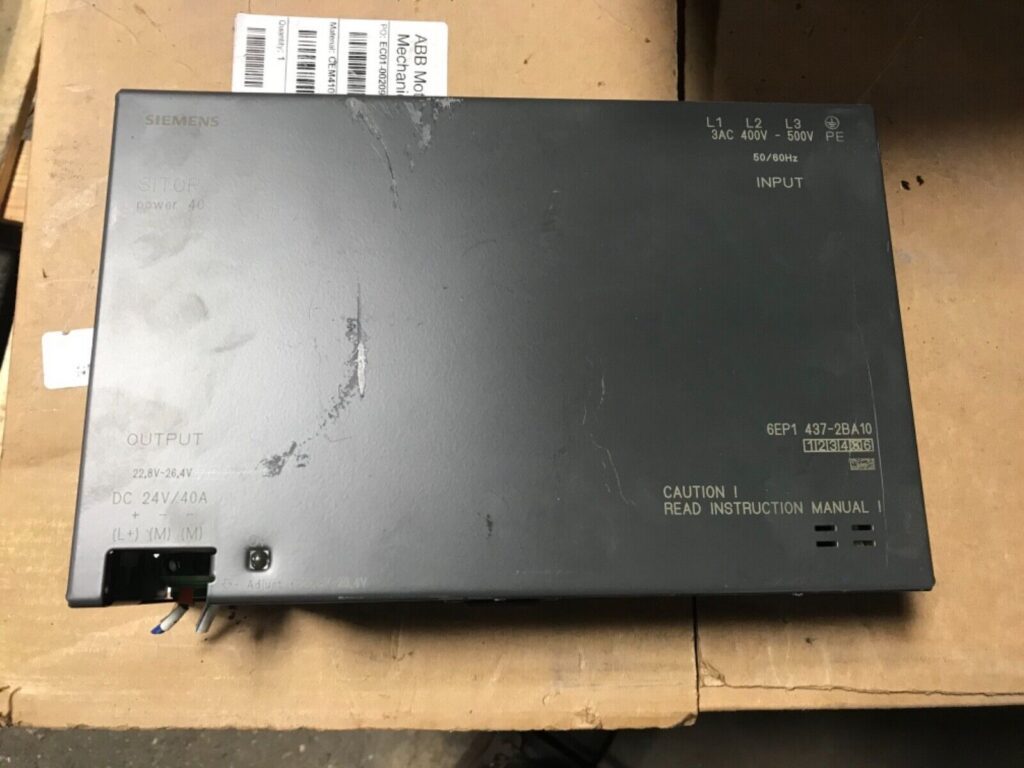 Siemens Power-Supply, #6EP1 437-2BA10, Free Shipping To Lower 48, With warranty.