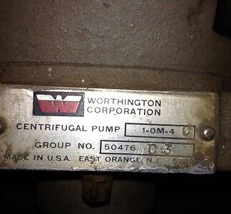 RELIANCE .5HP MOTOR W/ WORTHINGTON CENTRIFUGALPUMP, 3450/2850RPM, 208-220/440V,