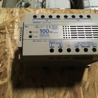 idec 100W power supply, PS5R-E24, output-24vdc 4.2A, input 100-240vac, YFC-136