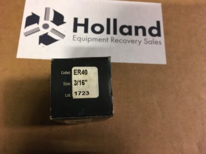 Techniks ER40 high precision spring collet, 3/16”, NIB, ADI-1249