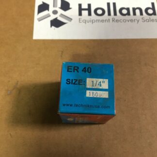 Techniks ER40  spring collet, 1/4”, NIB, ADI-1252