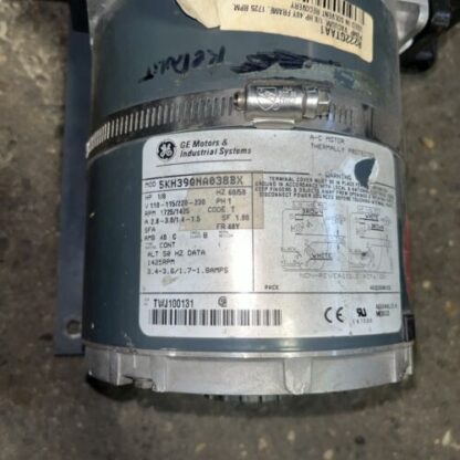 GE Motor, #5KH39QNA038BX, 1/8hp, Same Day Fast Free  Shipping , - Image 2