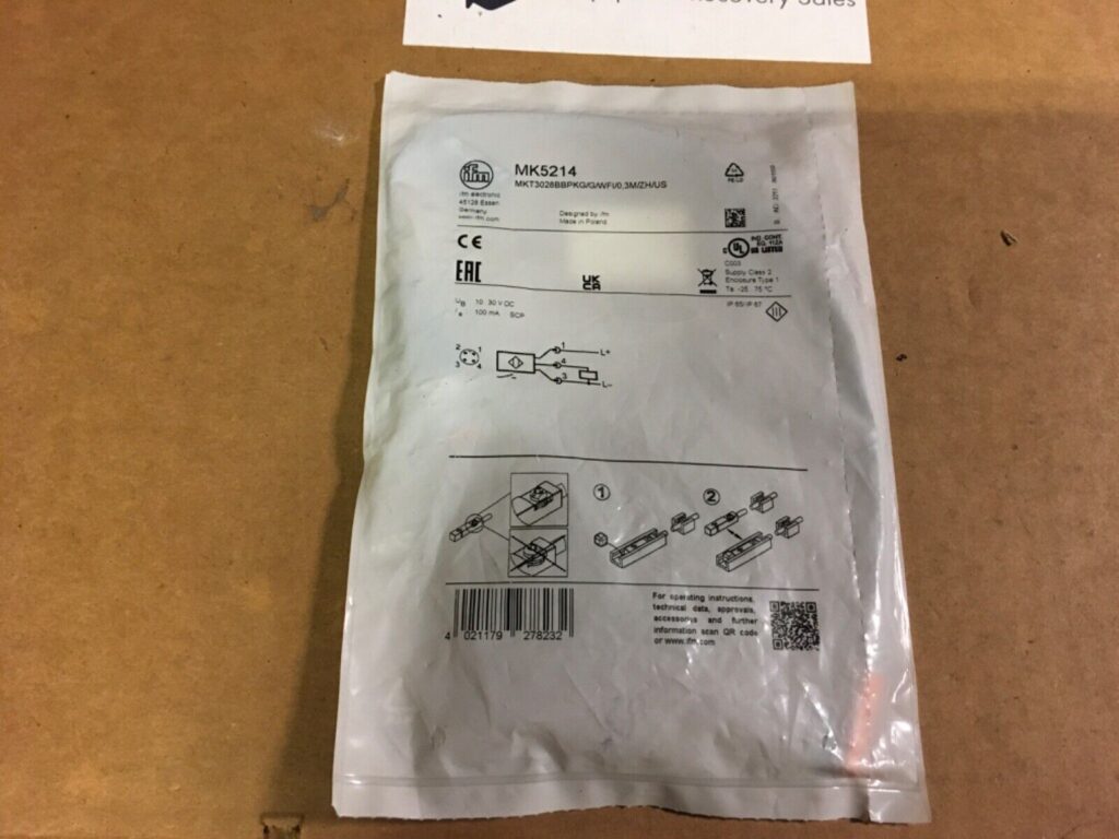 IFM electronic MK5214, cylinder sensor, MKT3028BBPKG, NOS, KP-380