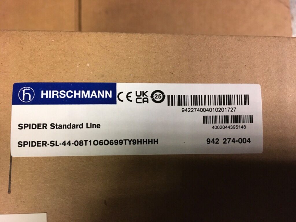 Hirschmann Spider Standard Line Rail Switch, SL-44-08T1O6O699TY9HHHH, NOS KP-401