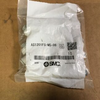 SMC flow controller, AS1201FS-M5-06, pack of 10, NOS, KP-410