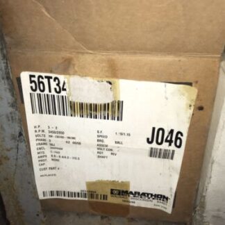 marathon motor #5vl56t34d5353e, #J046, 3450/2850rpm, 3hp/2hp, New Open Box