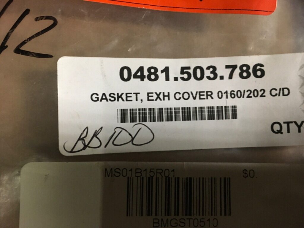 Busch gasket, 0481.503.786, NOS, LG-240 - Image 2