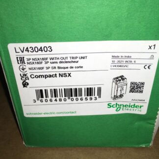 Schneider Electric circuit breaker, LV430403, compact NSX, NOS, LG-272
