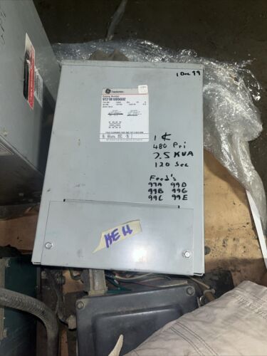 GETransformer #9T21B1005G02, 7.5kva, 1ph, 156lb, 480-240-120v, Freight Shipping
