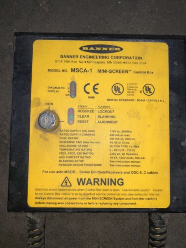 Banner Electric #MSCA-1, Free Shipping To Lower 48, With warranty. - Image 2