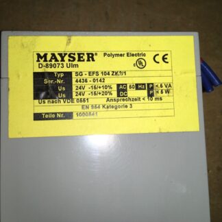 Phoenix contact, MAYSER, D-89073, SG-EFS 104 ZK2/1, ADI-1339