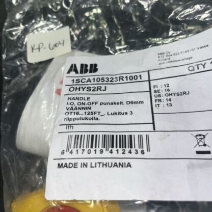 ABB #1SCA105323R1001, Same Day Fast Shipping, New, KP-604 - Image 2