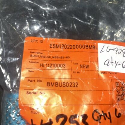 6-Misumi Linear Bearing #MBSH25-60, Same Day Shipping, New Open Box, LG-928 - Image 2