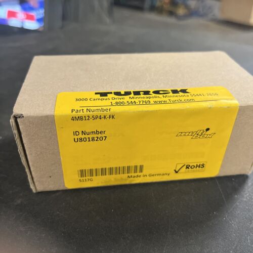 TURCK #4MB12-5P4-K-FK, Same Day Shipping, New Open Box, , KP-738 - Image 2