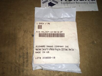 Headless Clevis Pin W/Retain Rin Grv 1215 Stell 10mm DIA, KP-571