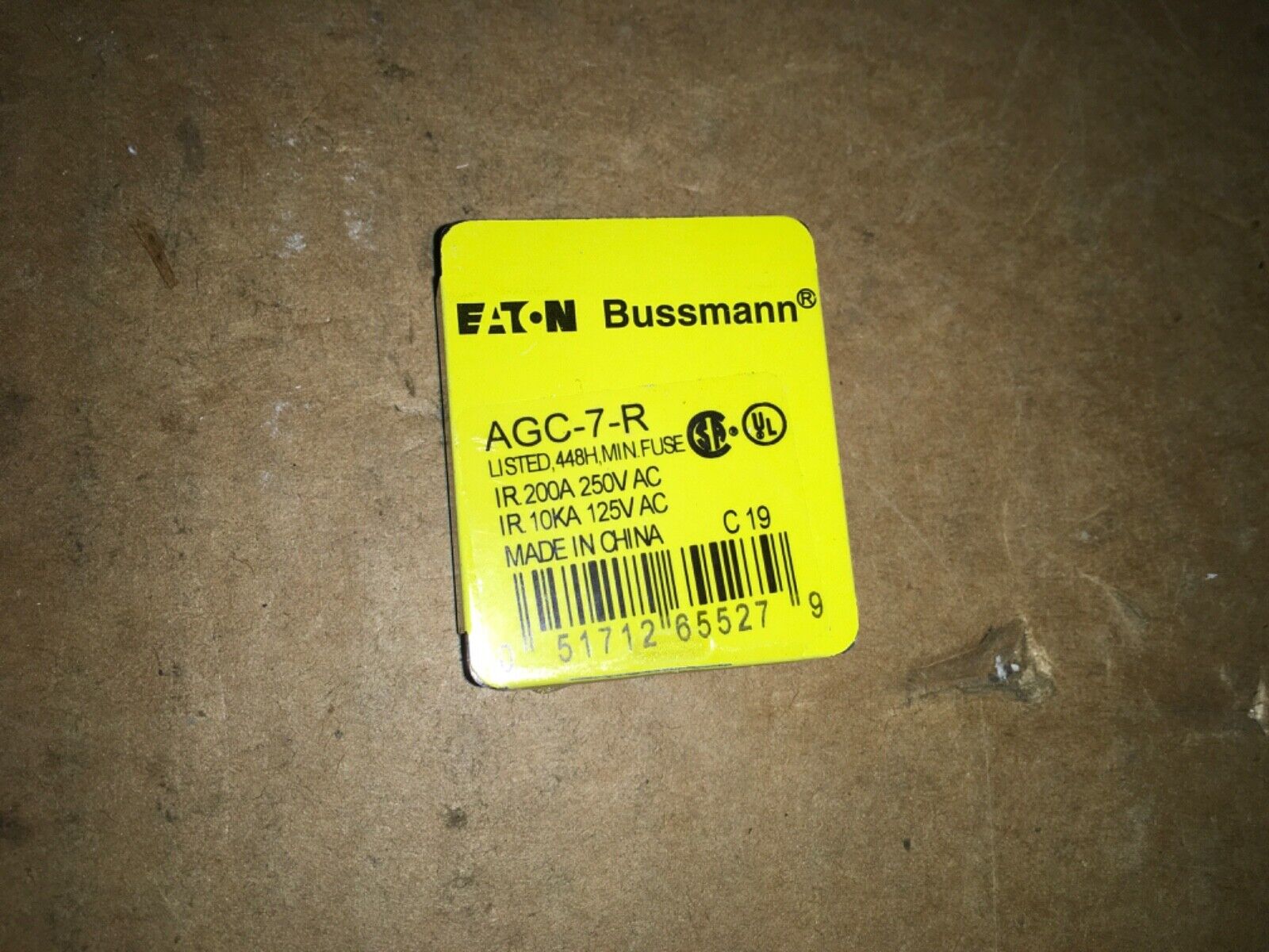 Eaton Bussmann mini fuse, AG -7-R, 5pcs, LG-595