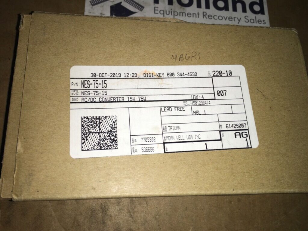Mean Well, power supply, NES-75-15, NOS, LG-1027