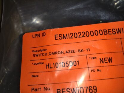 Omron switch, A22E-SK-11, NOS, LG-629 - Image 2