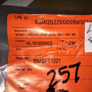 Misumi Shaft, CPSFJW16-400-M6-N6, 2pcs, NOS, LG-932