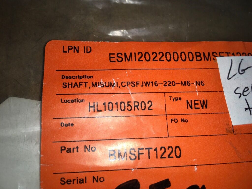 Misumi shaft, CPSFJW16-220-M6-N6, 2pcs, NOS, LG-934 - Image 3