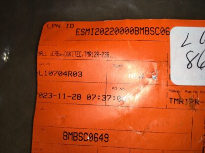 Ball Screw, Dukitec, TMR12R-238.5L, NOS, LG-866 - Image 2