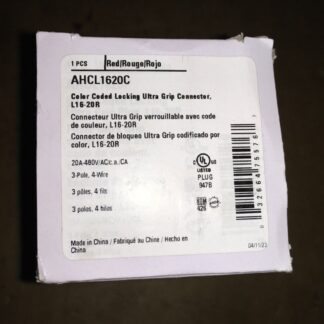 Eaton plug, AHCL1620C, 20A-480V, 3 pole, 4 wire,  KP-744