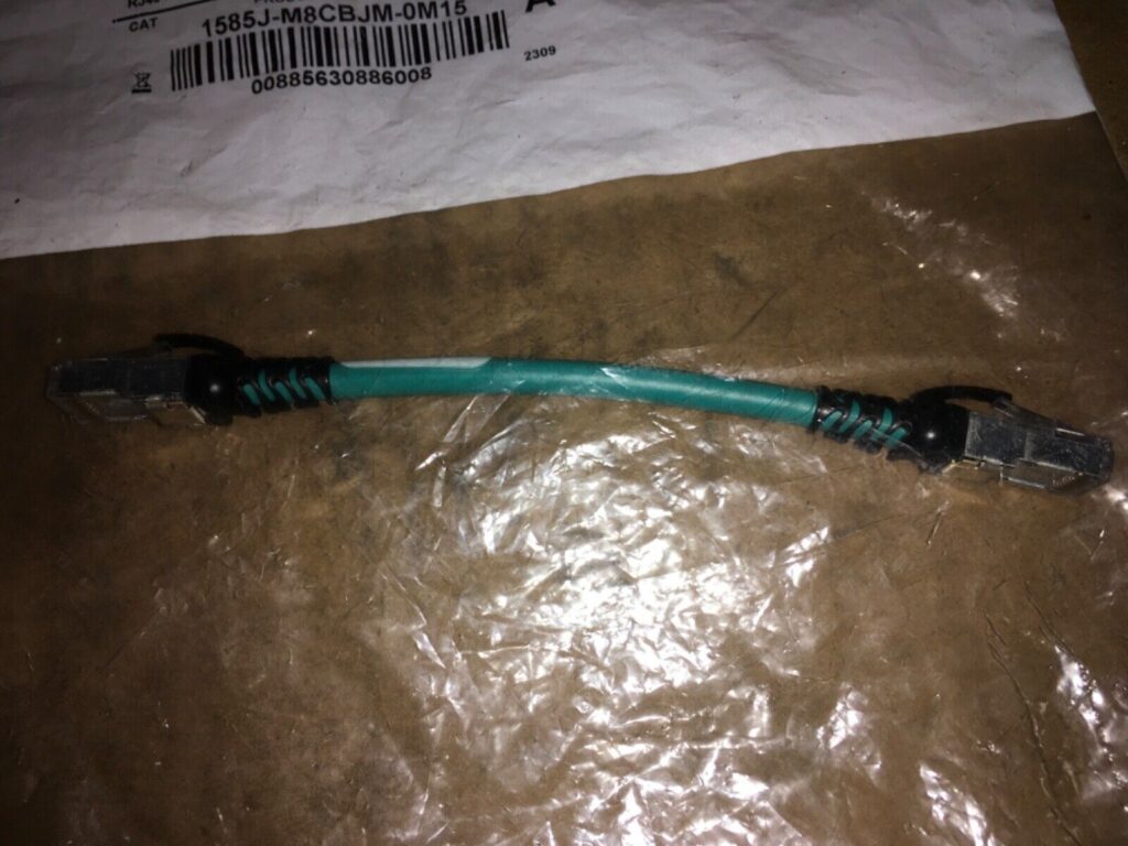Allen Bradley Ethernet media RJ45 Patchcord, 1585J-M8CBJM-0M15, NOS, KP-551
