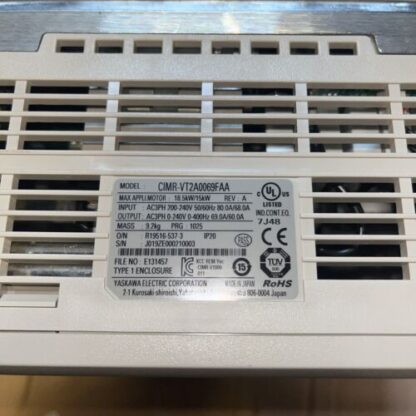 YASKAWA Drive, #CIMR-VT2A0069FAA, Rev-A, Same Day Shipping,, LG-1228 - Image 6