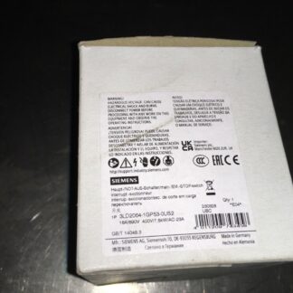 Siemens on/off switch, 3LD2064-1GP53-0US2, ADI-1411