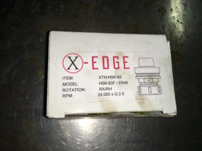 X-Edge, XTH-HSK-63, HSK-63F/ER40, Rotation RC/RH, rpm 24.000xG 2.5, ADI-1351