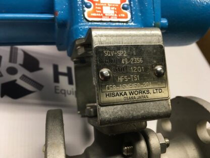 Hisaka works spring return Actuator, TS1, SQV-SP2, 49 2356, CF8-ASME150, LG-1191 - Image 2