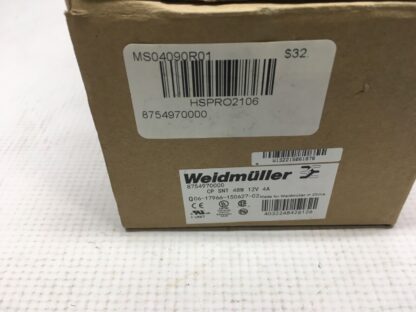 Weidmuller power supply, 8754970000, CP SNT 48W 12V 4A,  LG-1548