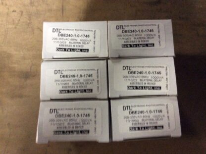 6-DTL Electronic Photocontrol, #DBE240-1.0-1746, NIB, 200-305vac, 1000va