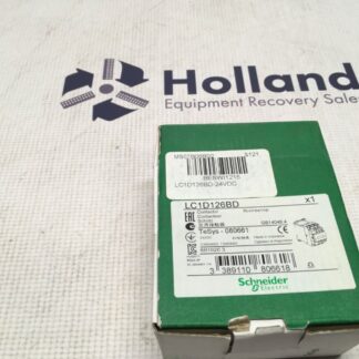 Schneider Electric Contactor, LC1D126BD-24VDC, LG-1733