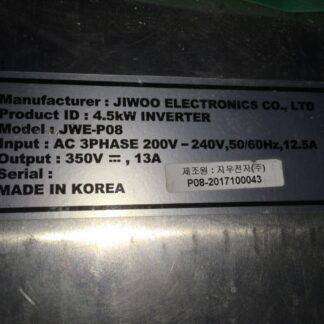 JIWOO electronic inverter, 4.5kW, JWE-P08, LG-2072