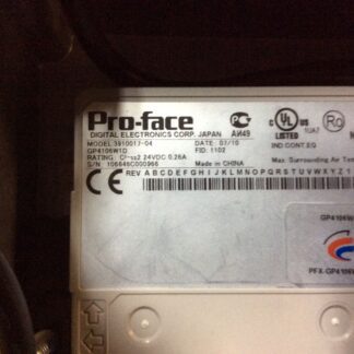 Pro-Face Screen, model:3910017-04, GP4106W1D, date-07/10, 30 day warranty,